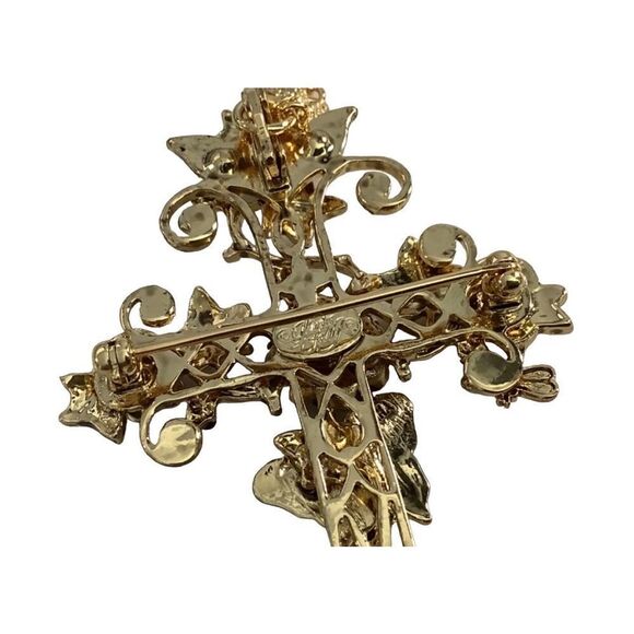 Kirks Folly Mother Earth Cross Pin/Pendant Necklace - Picture 7 of 8